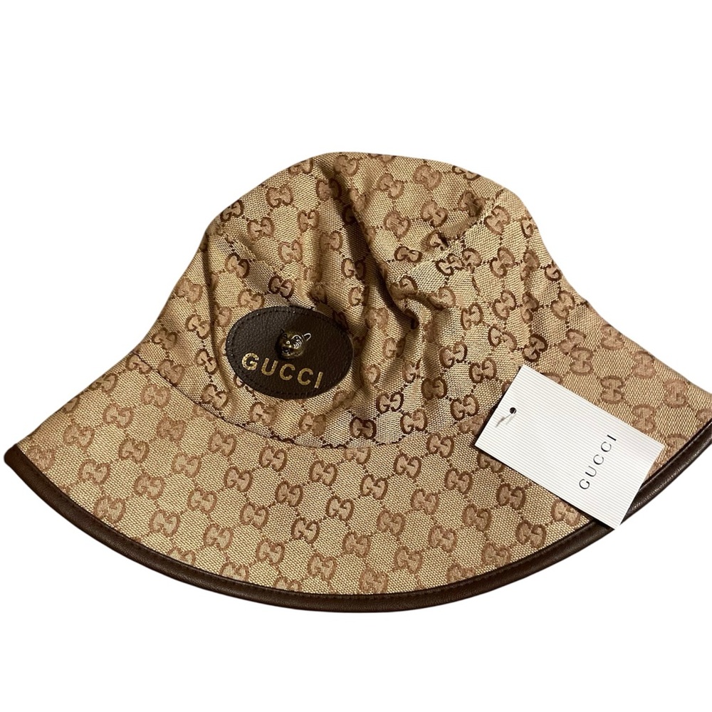 Beige Monogram Wide Brim Hat - Picture 2 of 3